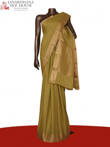 Pure Jacquard Butta Crepe Silk Saree